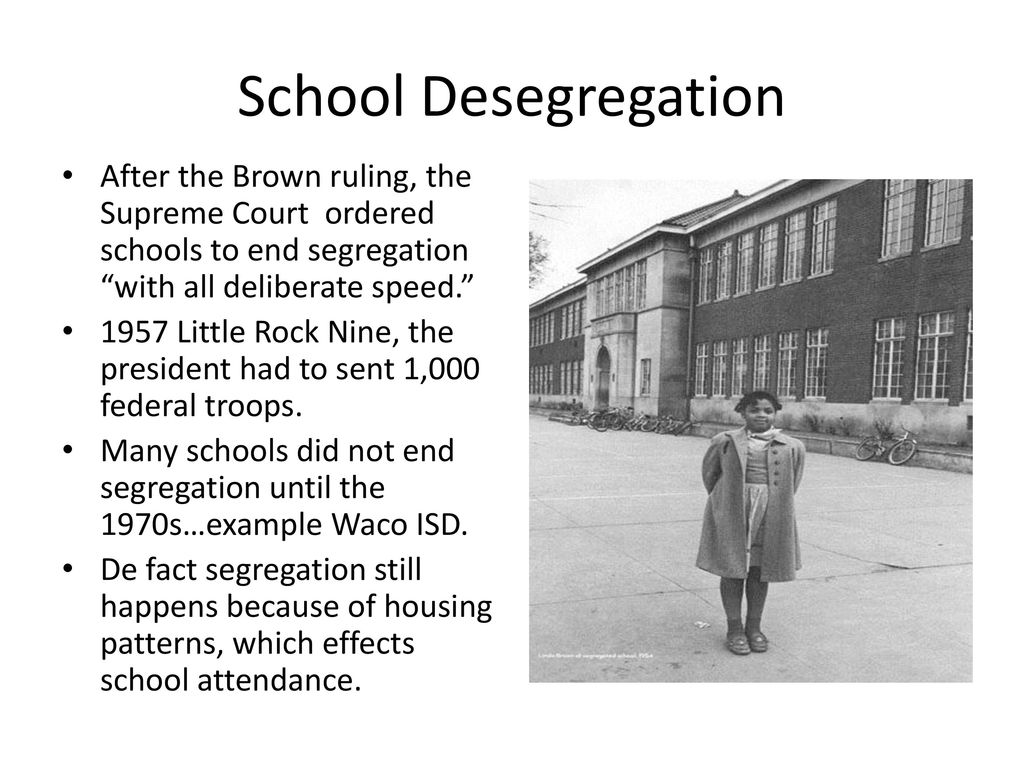 In the brown ruling the supreme outlet court required public schools to desegregate apex